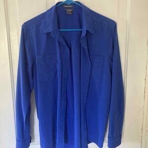 Eddie Bauer Royal Blue button down small